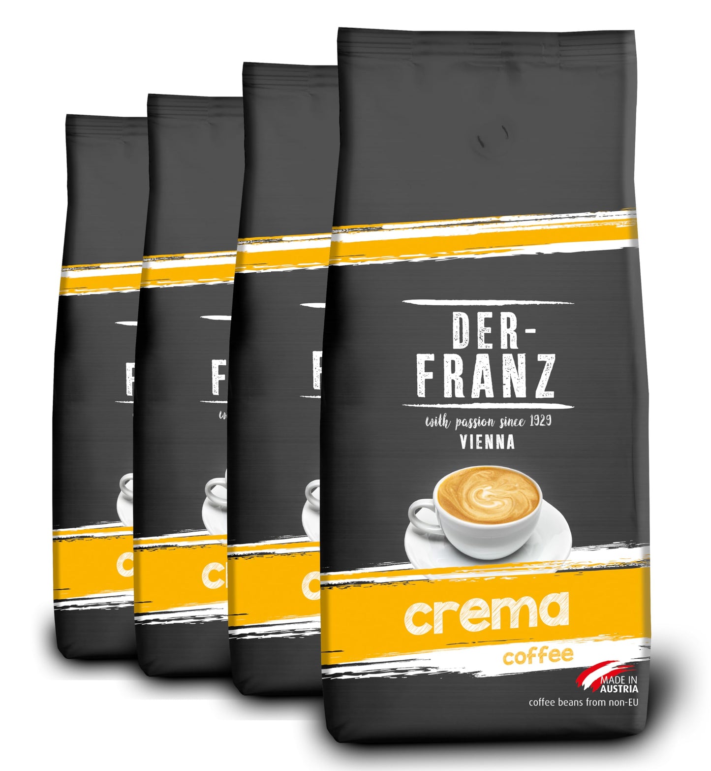 Der-Franz Crema Coffee, ground, 4 x 1000 g