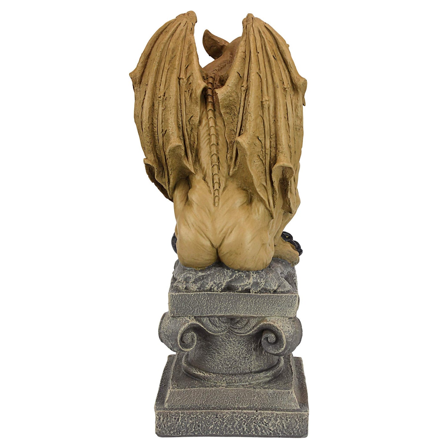 Design Toscano EU1026 Ball-And-Chain Dungeon Gargoyle Gothic Statue, 38 cm, Polyresin, Two Tone Stone