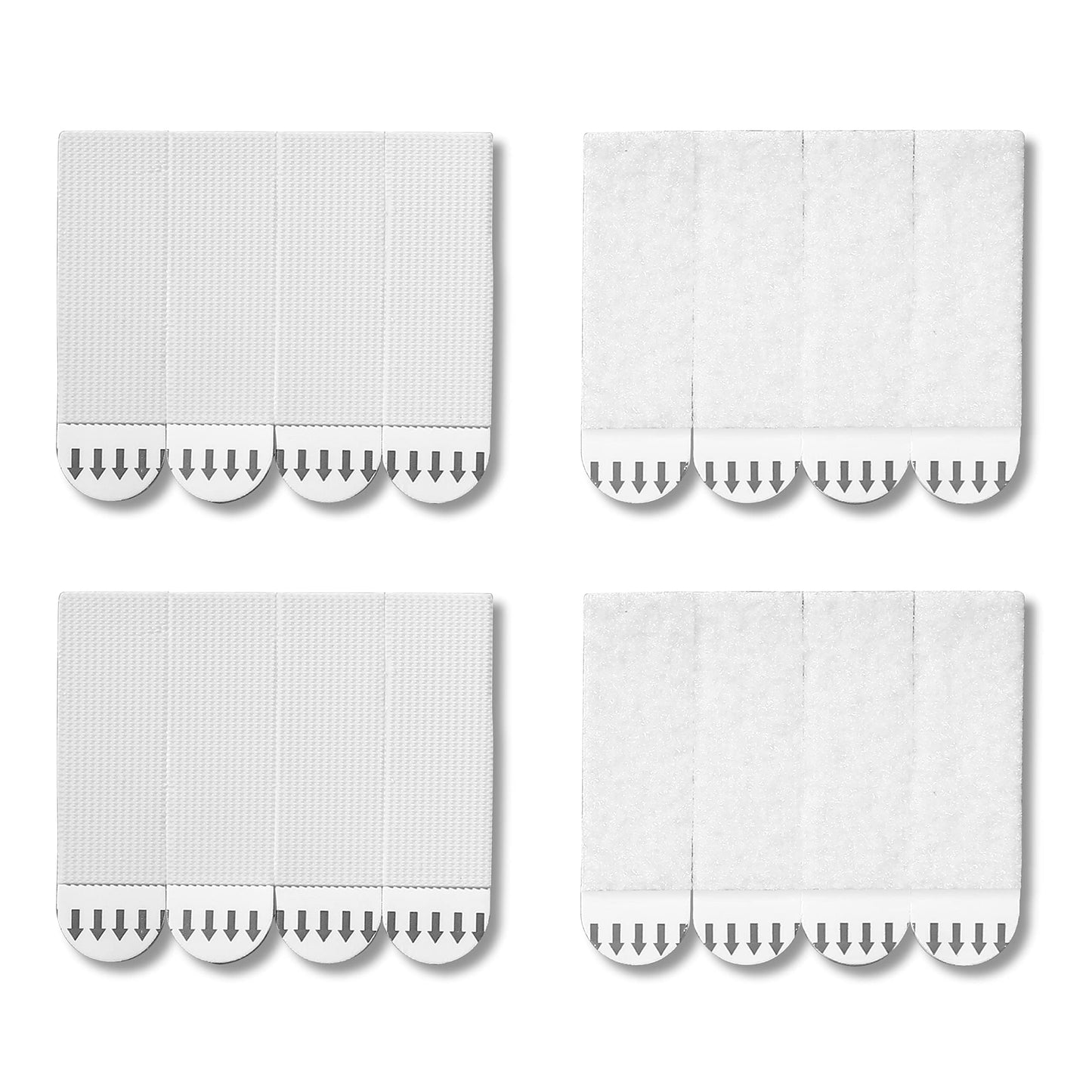 JELLYSUB 32-Pairs(64 Strips) Medium Picture Hanging Strips Heavy Duty, Hook and Loop Tape Damage Free, Water-Resistant Adhesive for Frame Hanging and