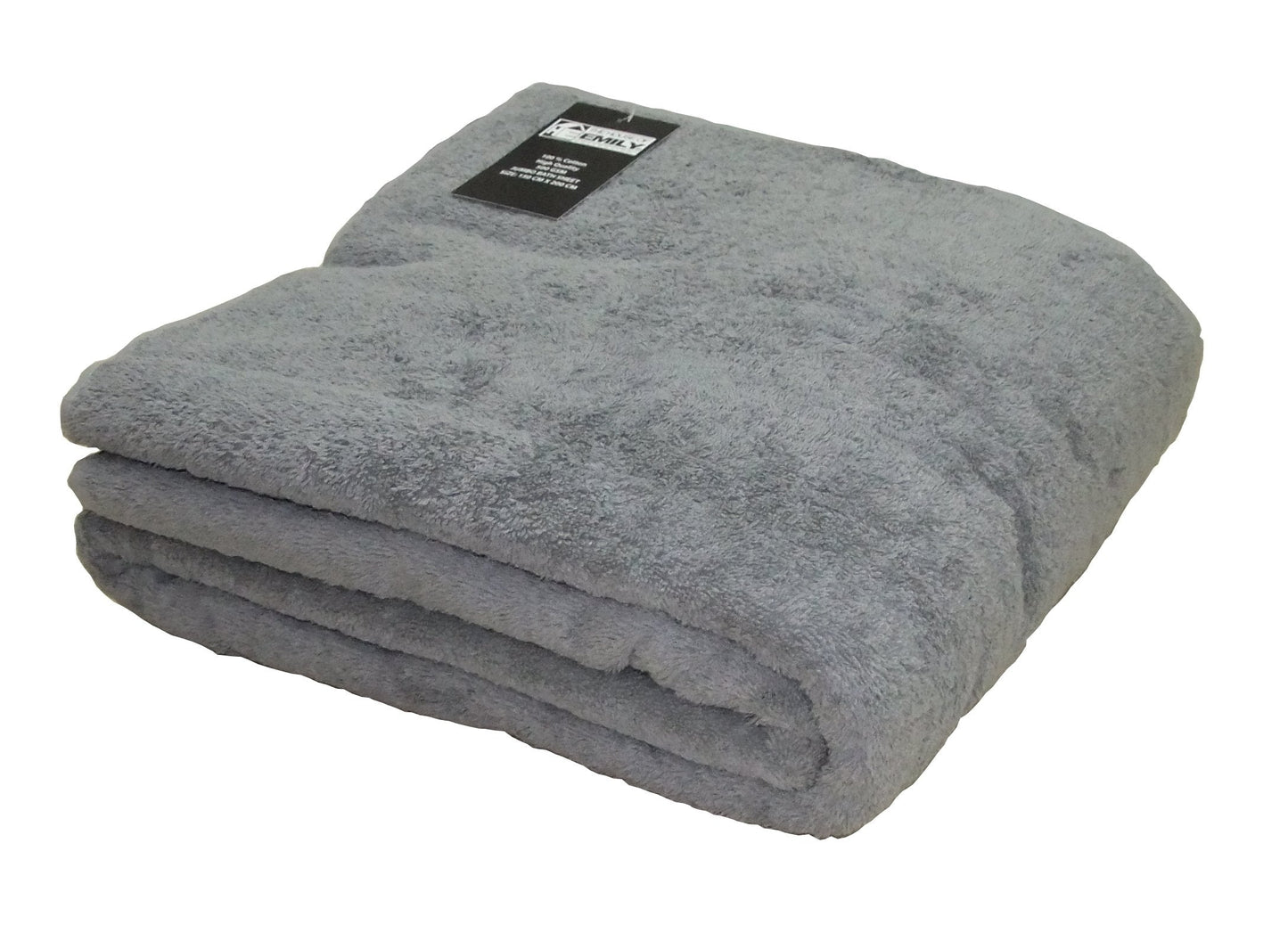 The House Of Emily Massive/Huge/Extra Large 100% Cotton Bath Sheet/Beach Towel - 150cm x 200cm (Silver Grey)