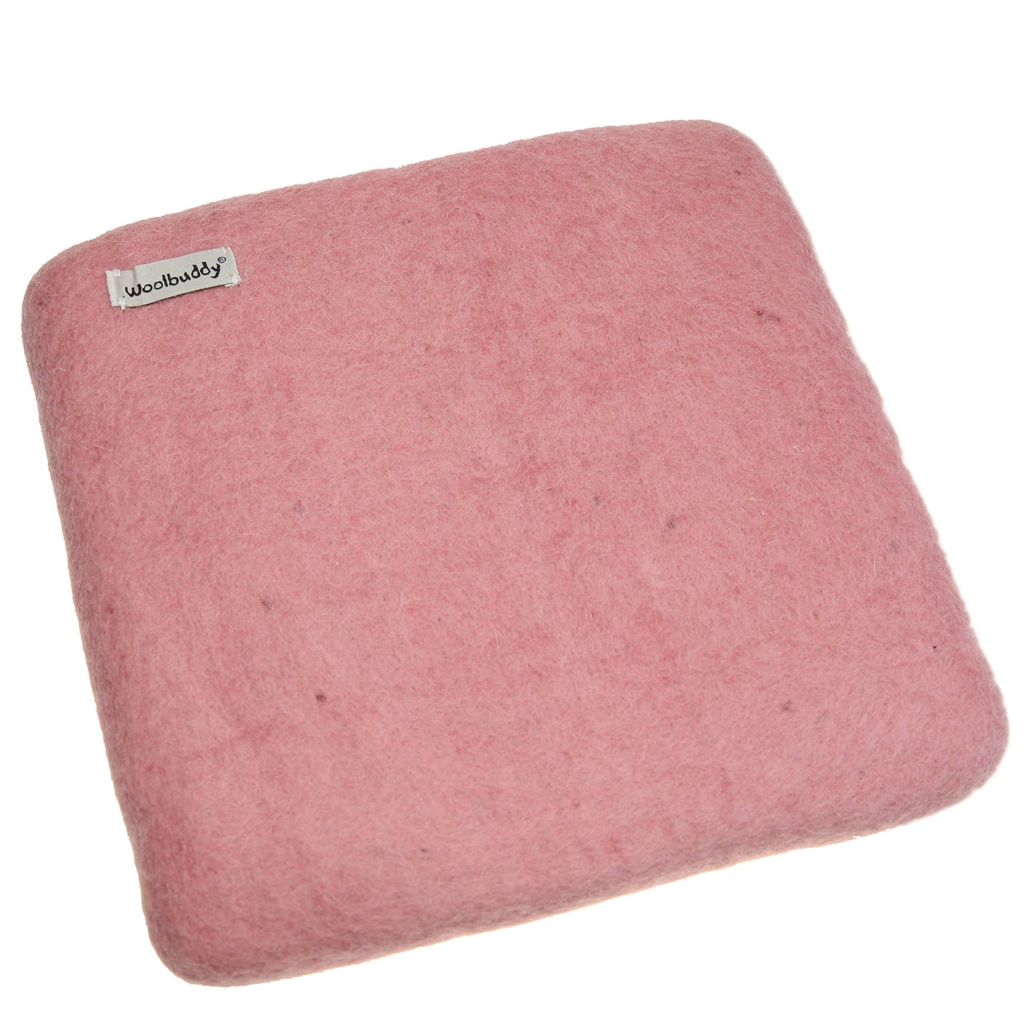 Woolbuddy Large Pink Needle Felting Pad, Handmade Zero Waste Woolen Mat, Dense Regular Felting Base