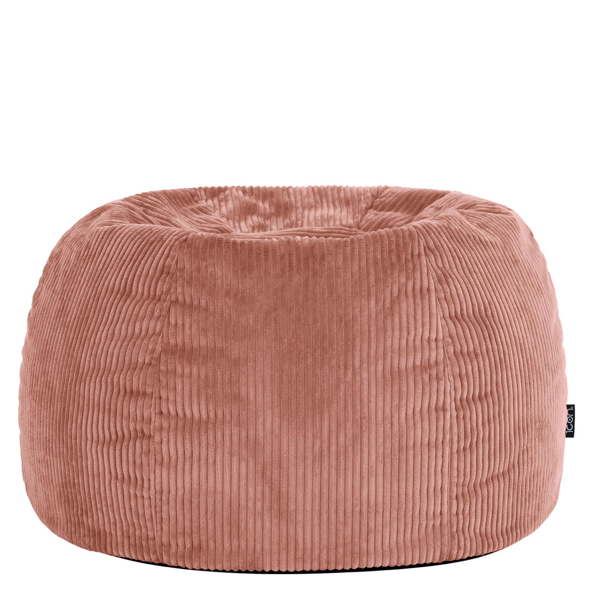 icon Kingston Cord Bean Bag with Filling Included, Pink