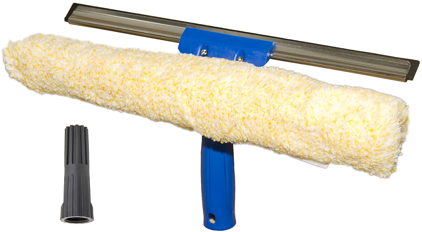 WinHux? 2 in 1 Microfibre Washer and Squeegee for Extension/Telescopic Poles