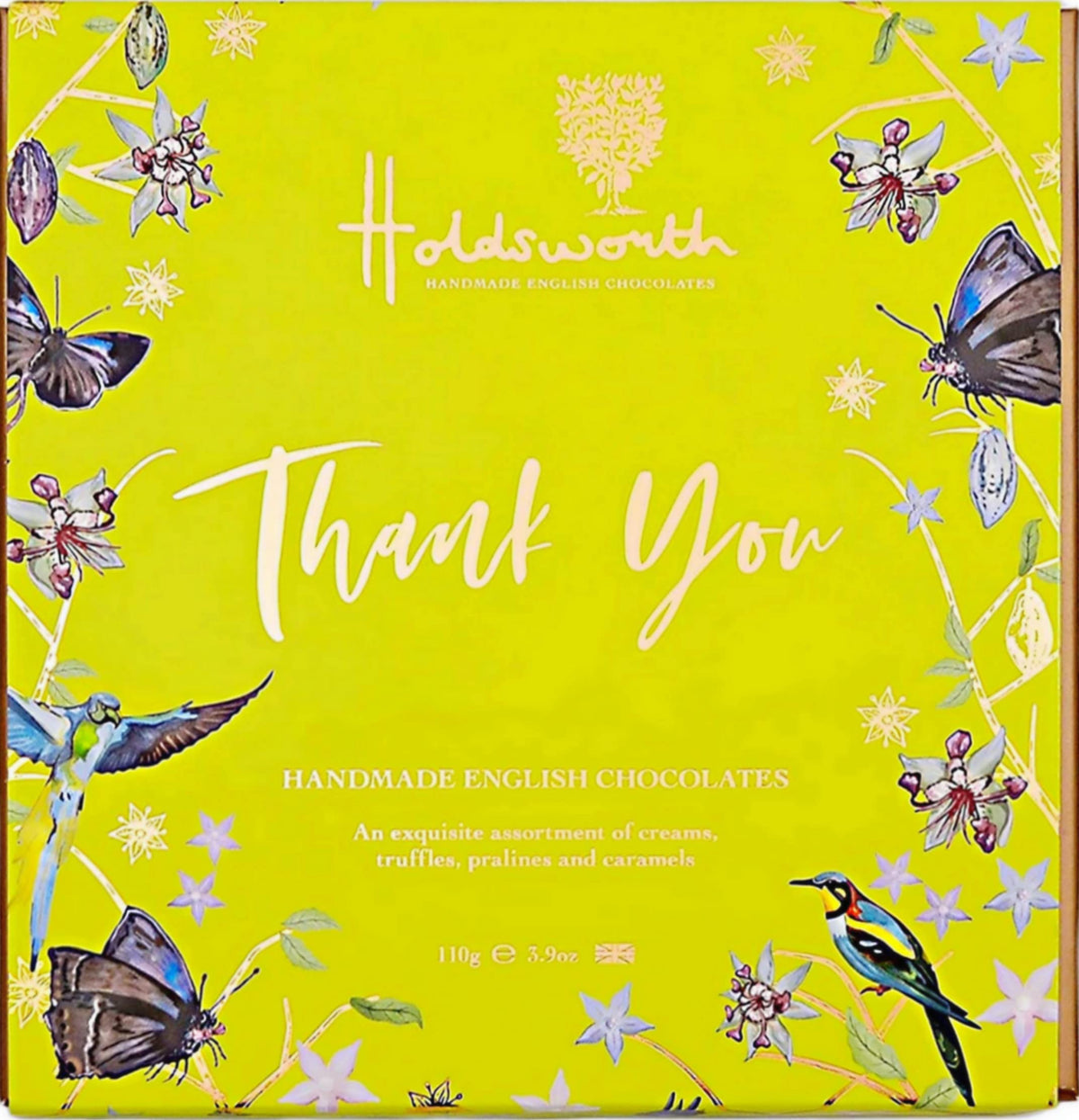 Holdsworth Chocolates Occasions Collection - Thank You Gift Box Filled with Handmade Truffles and Assorted Milk, Dark and White Chocolates Perfect for