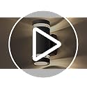 CELAVY Outdoor Wall Lights Up Down, Outside Wall Lights Mains Powered, IP65 Waterproof Porch Light Lamp Modern 3000K Aluminium, Exterior Round LED Front Door Lighting Wall Mounted for House, Grey