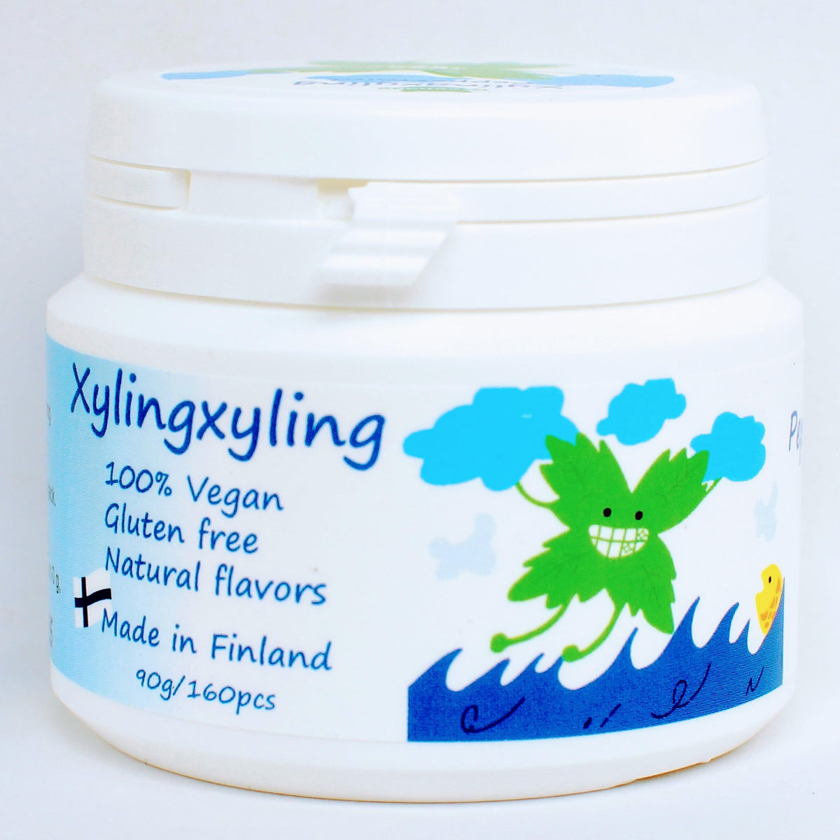 Xylingxyling - Finnish Xylitol Pastille - 100% Vegan, No Sugar, Gluten free, Natural Flavours For Dental Care and Fresh Breath, 90g/160pcs x 4 packs