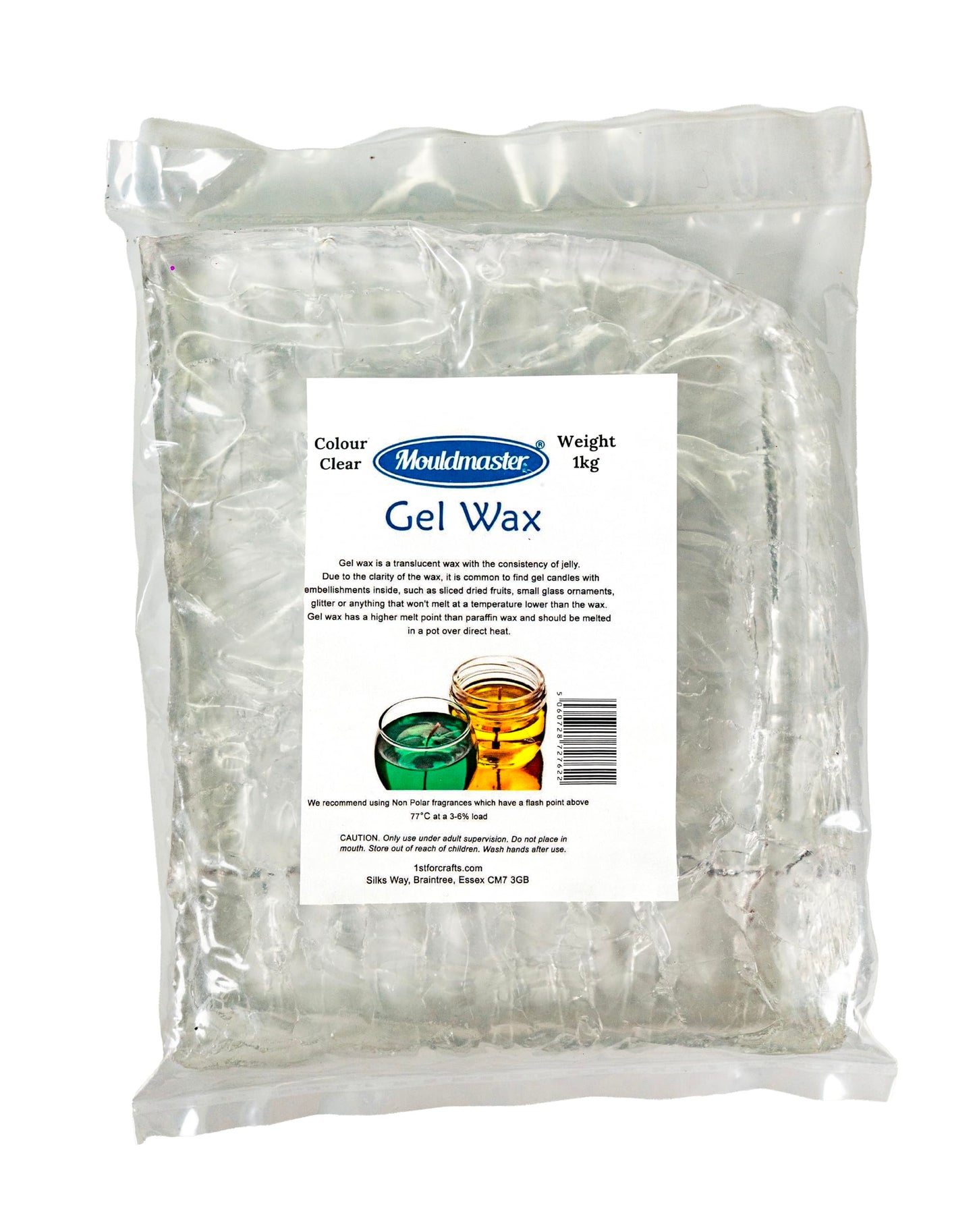 Mouldmaster 1 Kg Candle Making Gel Wax Clear