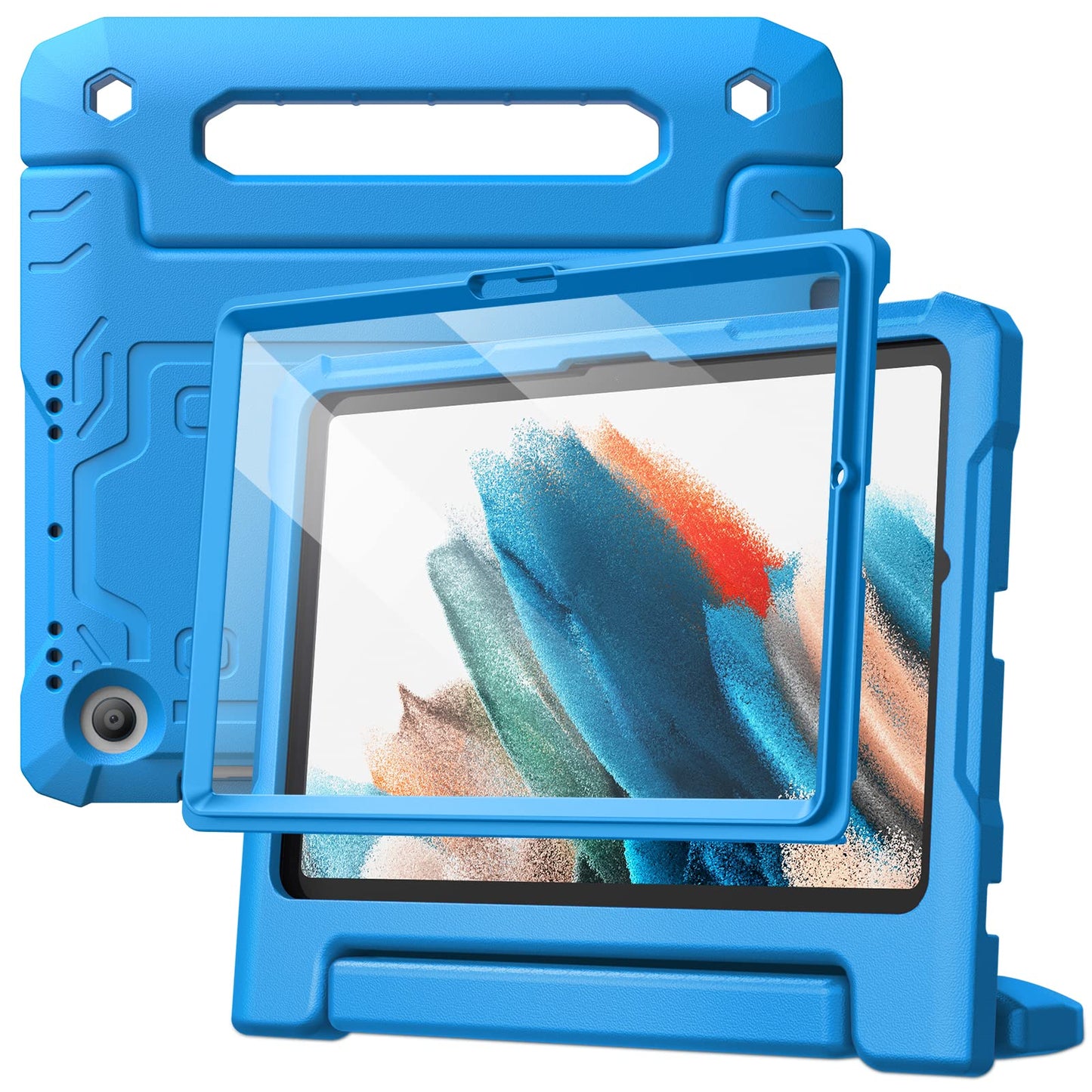 JETech Kids Case for Samsung Galaxy Tab A8 10.5-Inch 2022 (SM-X200/X205/X207) with Built-in Screen Protector, Shockproof Full-Body Handle Stand Tablet