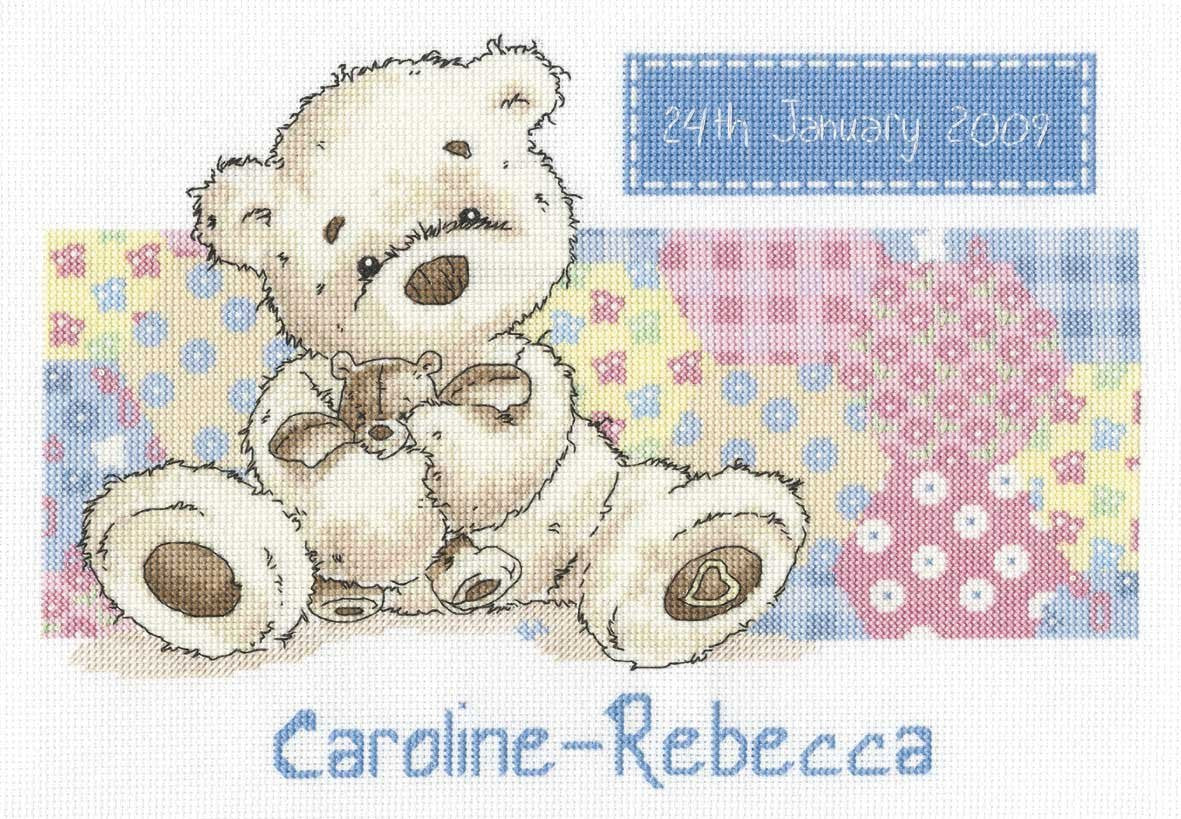 DMC Cross Stitch Kit - Lickle Ted - Patchwork Sampler