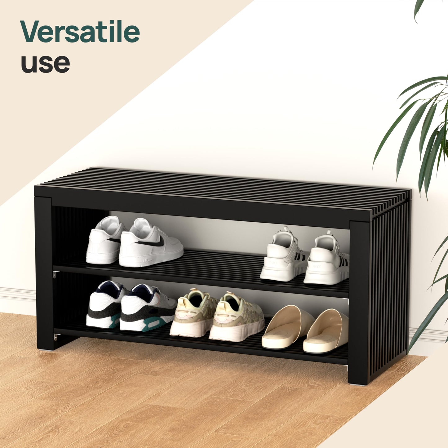 Hallway Bench - Shoe Bench Storage with Seat - Shoe Storage Benches