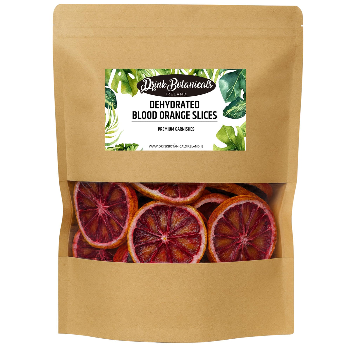 Drink Botanicals Ireland Dried Blood Orange Slices Wheels | 35+Slices | 100% Natural |For Cocktail Garnishing, Wreath, Cakes, Snacking, Infusions,
