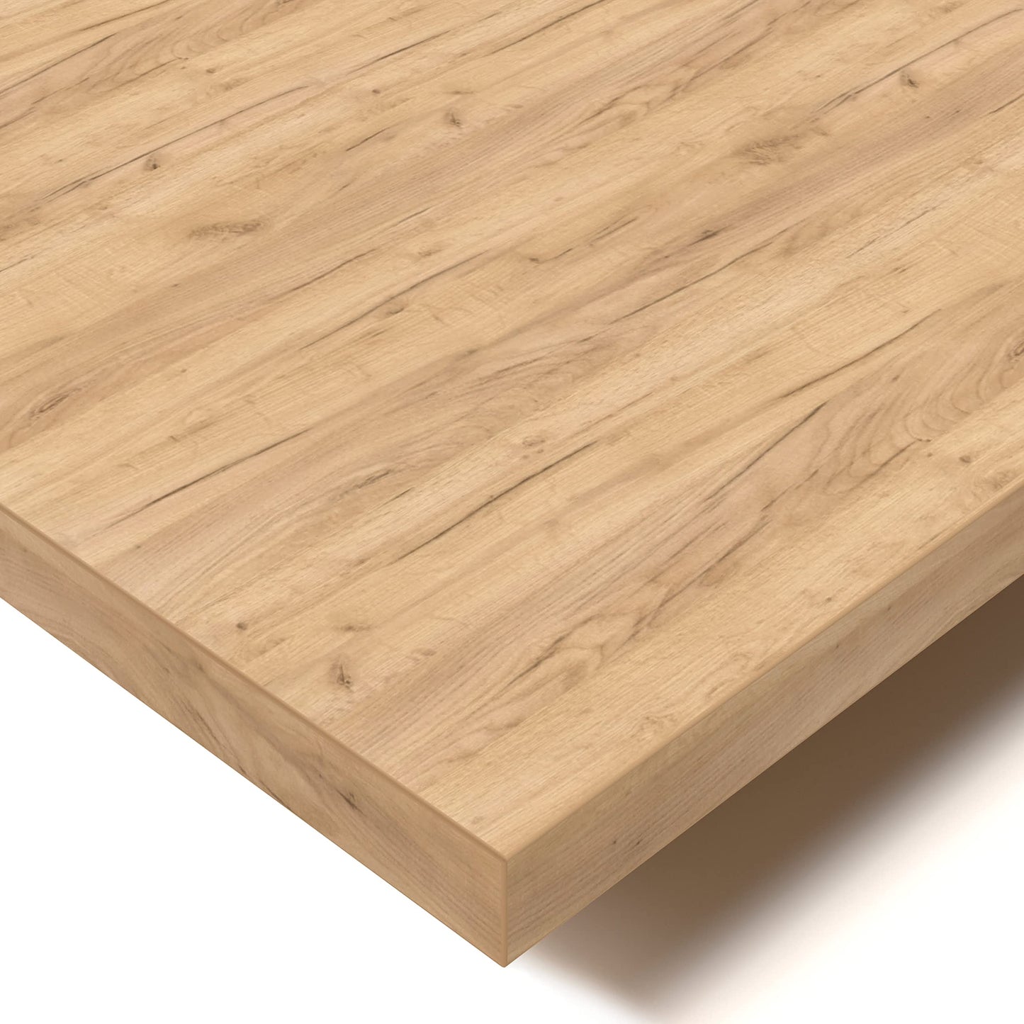 POKAR Table Top 120x80 cm | Desk Top 25 mm Thick | Perfect for Height Adjustable Standing Desk or Dining Table DIY | Durable Laminated Table Top |