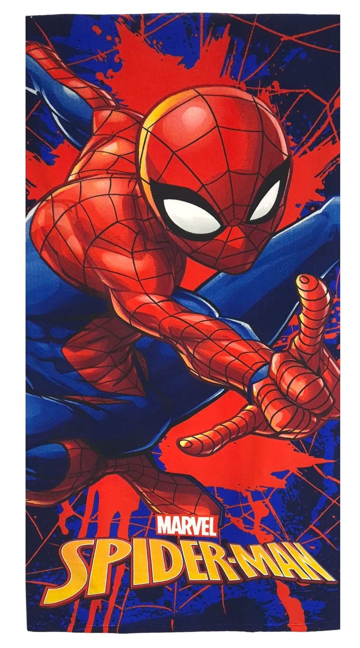 Theonoi Children's Microfibre Beach Towel Bath Towel 70 x 140 cm (Spiderman DarkWeb)