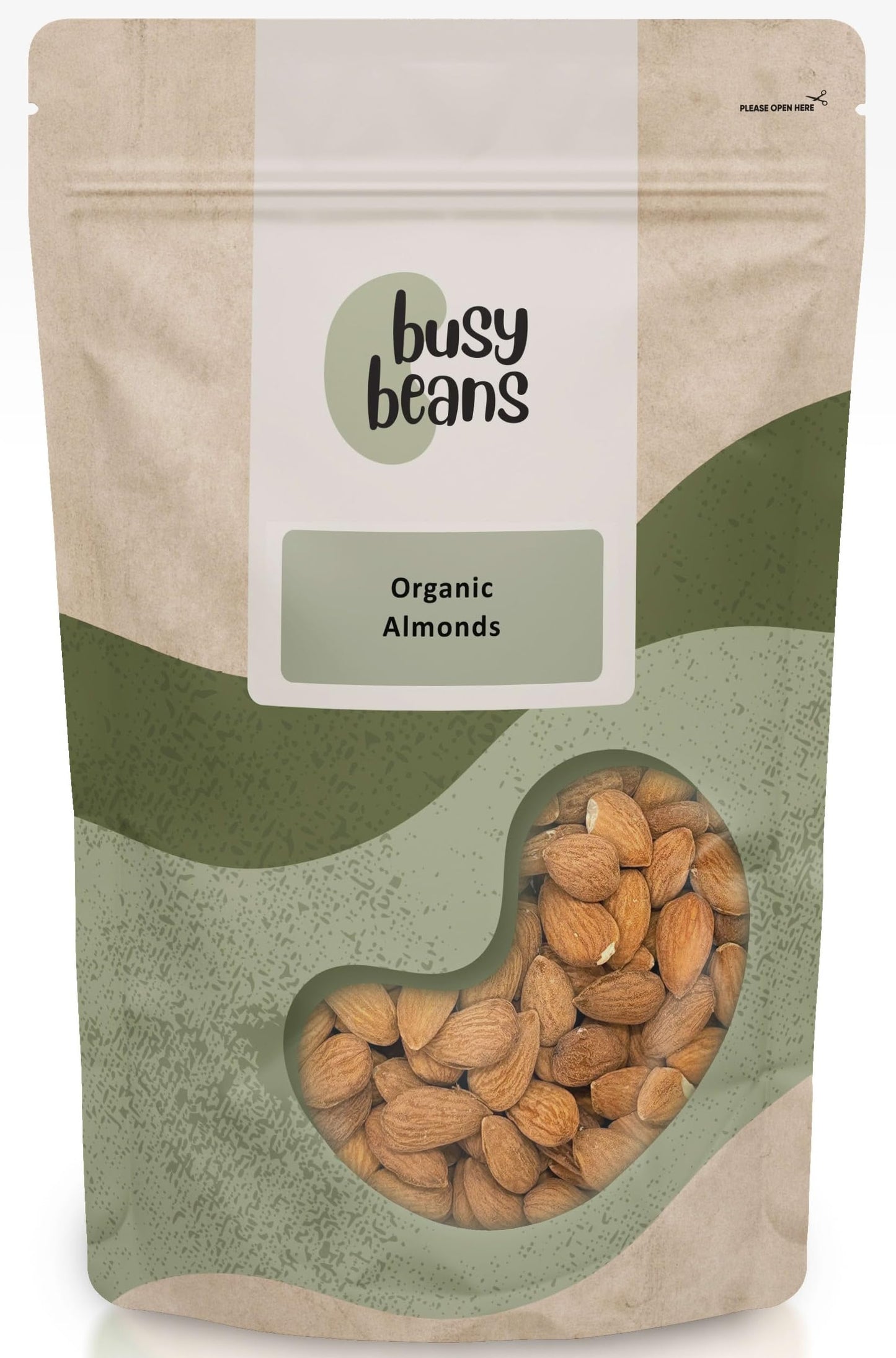 Organic Almonds - Certified Organic - by Busy Beans Organic (500g)