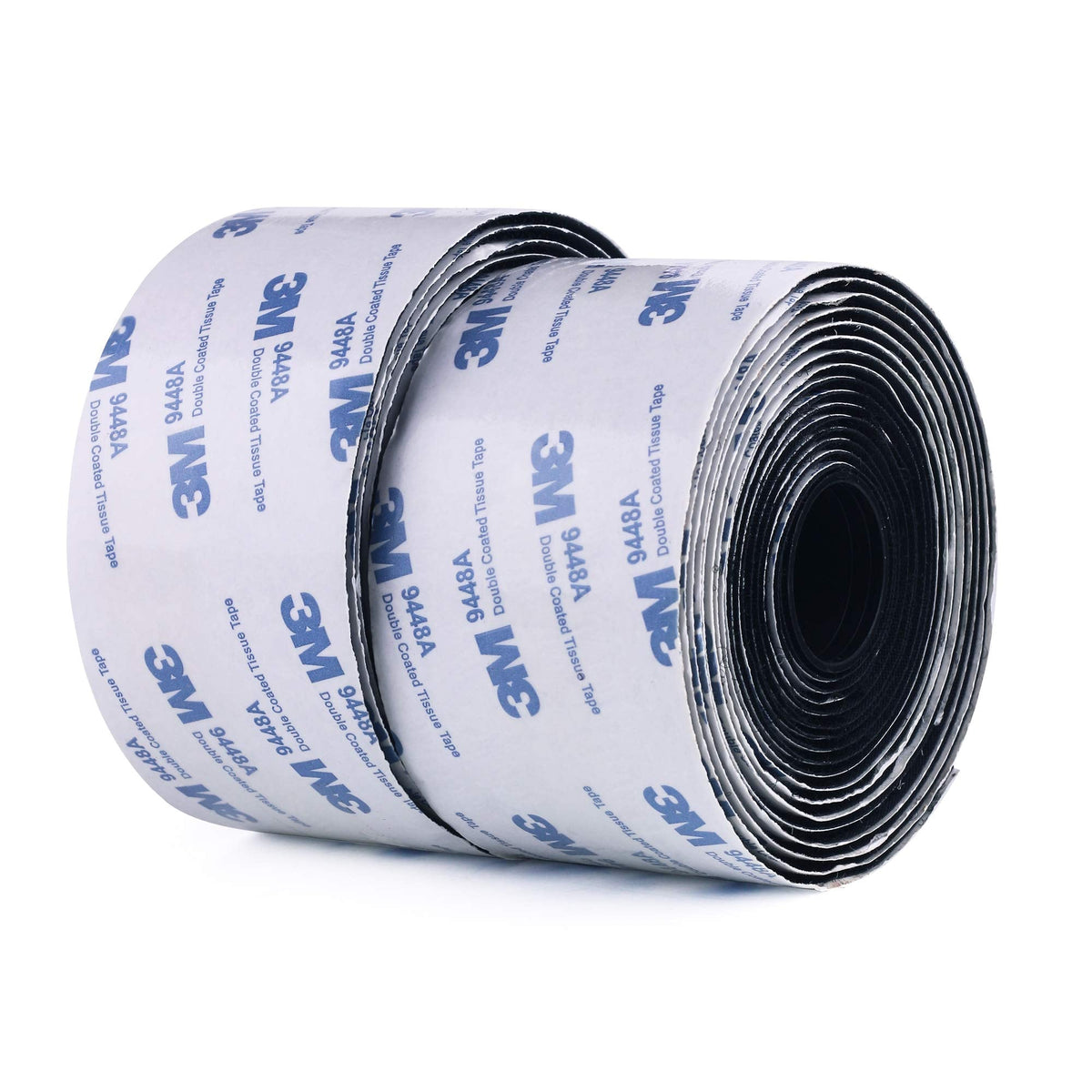 Hook and Loop Self Adhesive Tape 50MM x 6M 9448A Sticky Back Interlocking Nylon Fabric Fastener Heavy Duty Adhesion Strip Tape Black