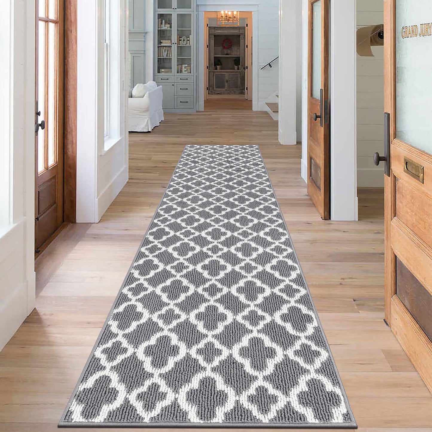 SHACOS Non Slip Runner Rugs for Hallway 60 x 240 cm Long Hallway Runner Rug Washable Kitchen Rug Hall Runner Narrow Runner Rug Hallway Carpet Runner
