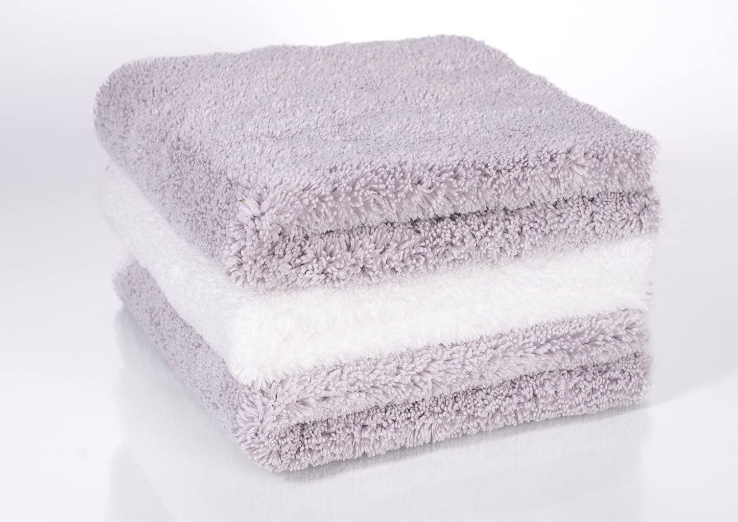 Glart 3 microfiber cloths for high-gloss kitchens, 40x40 cm, ultrasonically cut. Ideal for kitchen fronts and paint cleaning. Practical kitchen towel