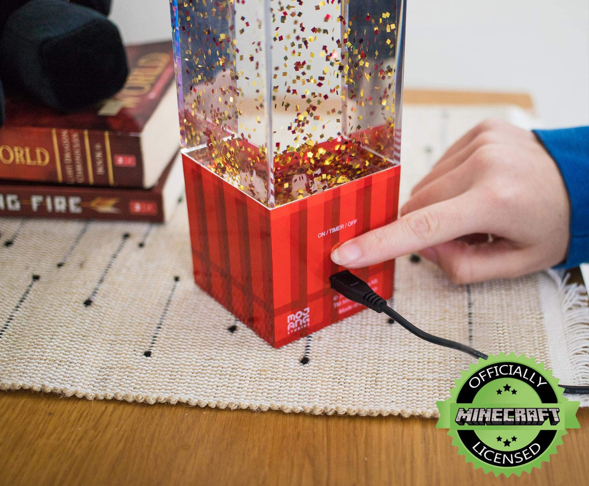 Minecraft TNT Block LED Glitter Motion Lamp | 12 Inches