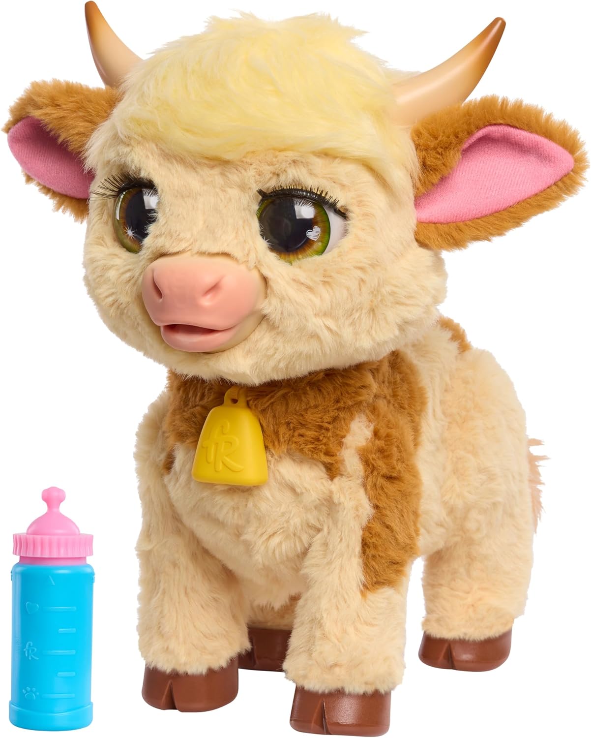 Just Play furReal Maggie Cow, Used- very good, tested, all working, scruffy packaging