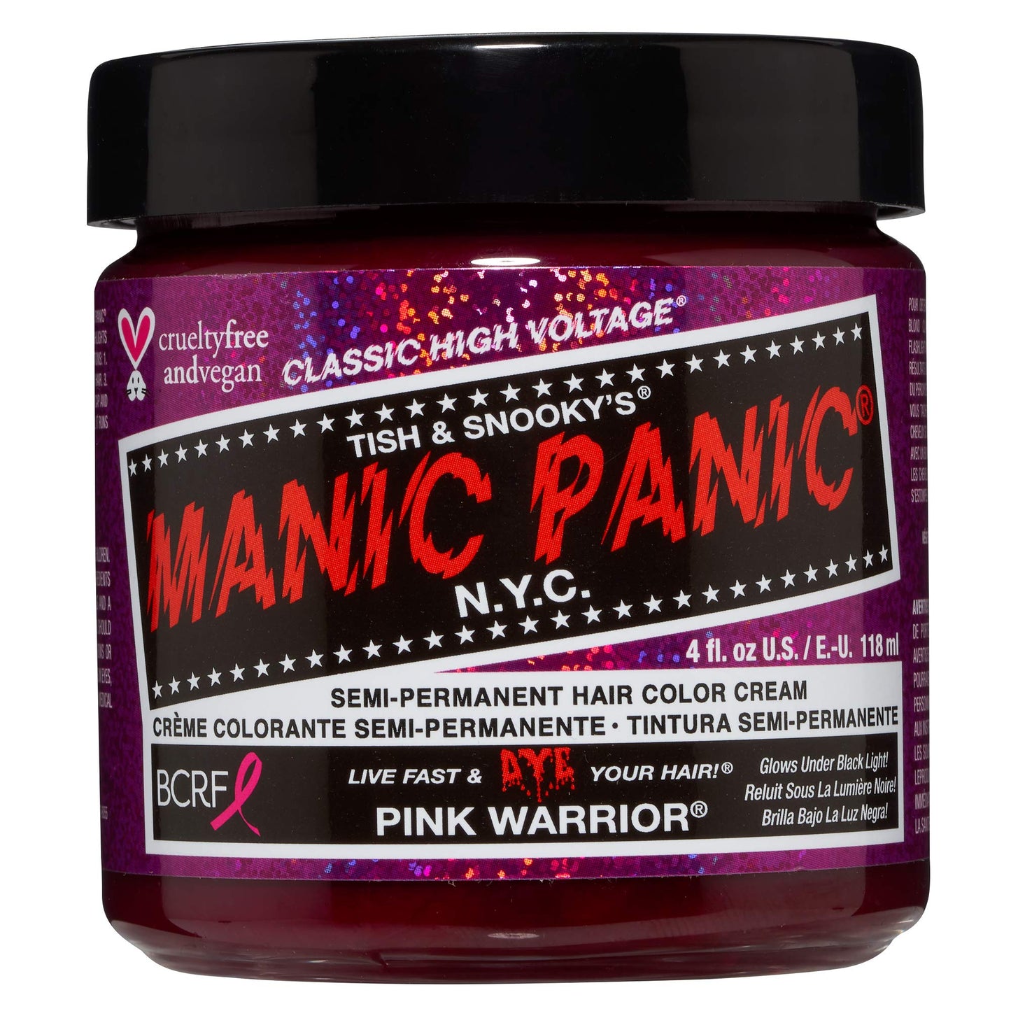 Manic Panic High Voltage? Classic Cream Formula Colour Hair Dye 118ml (Pink Warrior)
