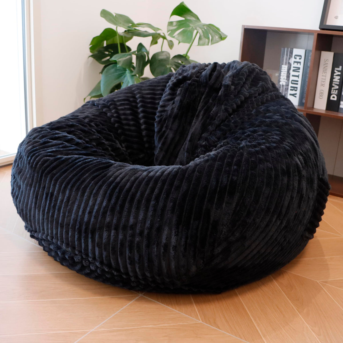 lygooh No filler Fluffy Bean Bag Cover Large Stuffed Storage Covers 5 ft