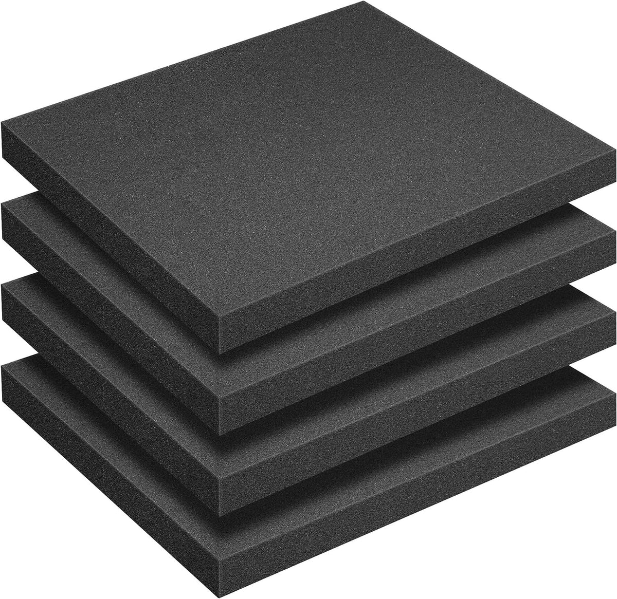 4 Pcs Polyurethane Foam Sheet, Tool Box Foam Inserts, 40 x 30 x 4CM Cuttable Inserts for Tool Box Organisation, Flight Cases, DIY & Tool Storage