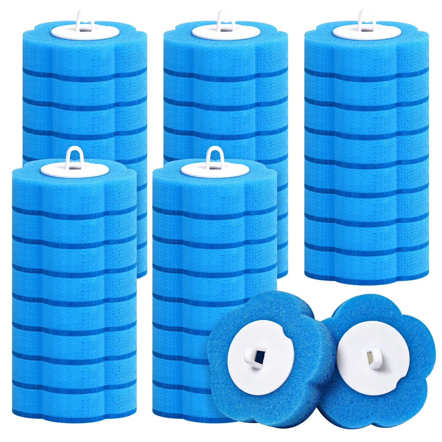 Newthinking Disposable Toilet Brush Head Refills, Disposable Toilet Cleaning System Bathroom Closestool Cleaning Wand Cleaner Pads Replacement Head,