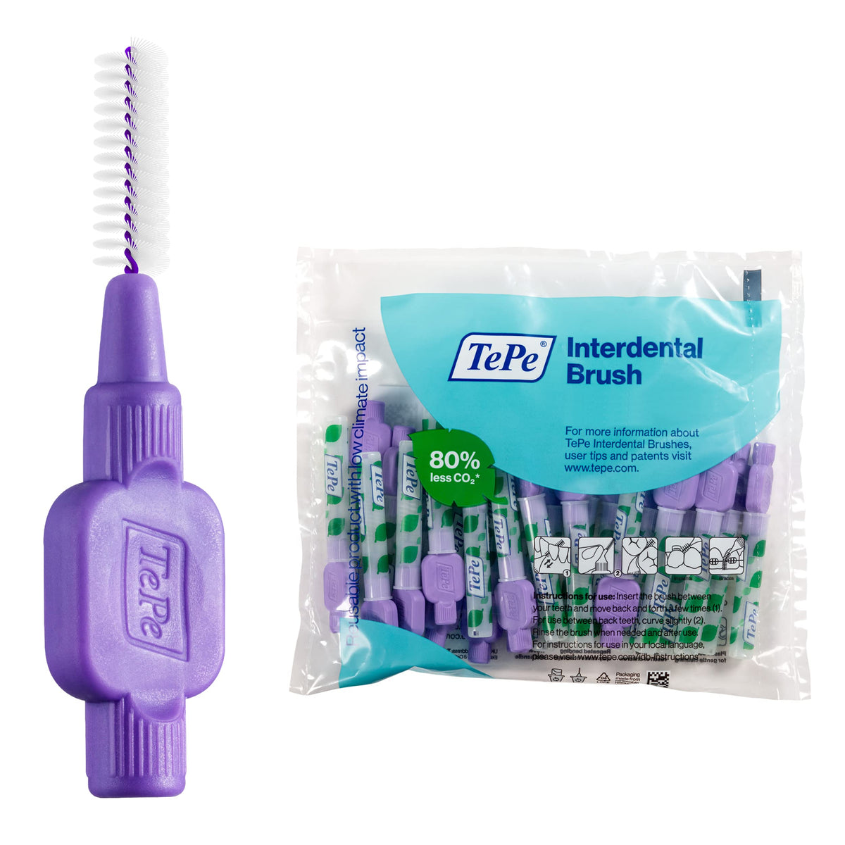 Tepe Original Interdental Brushes 1,1 Mm Purple 25Pcs