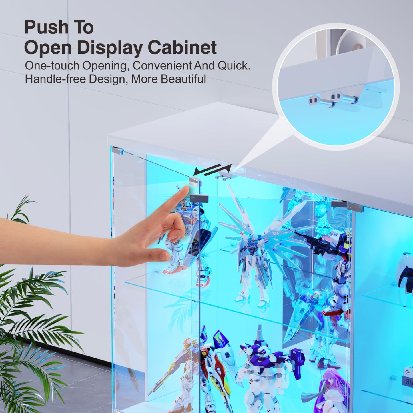 Lvifur 85cm Tall Display Cabinets with Human Body for Collectibles
