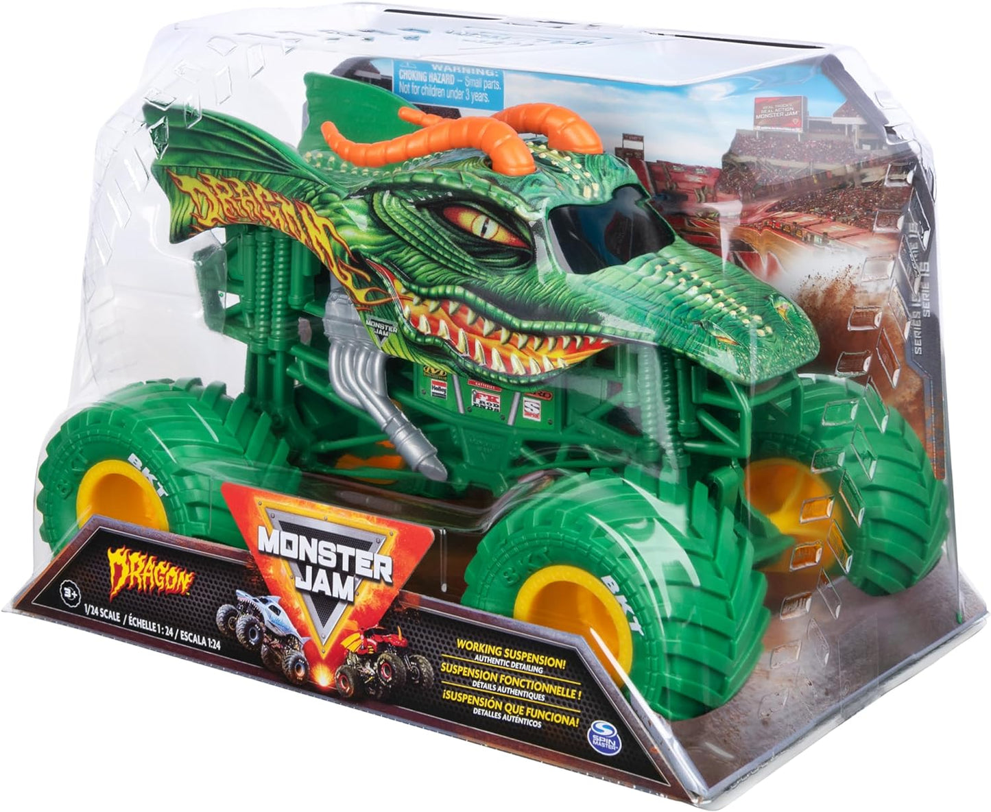 Monster Jam, Official Dragon Monster Truck, new but scruffy packaging