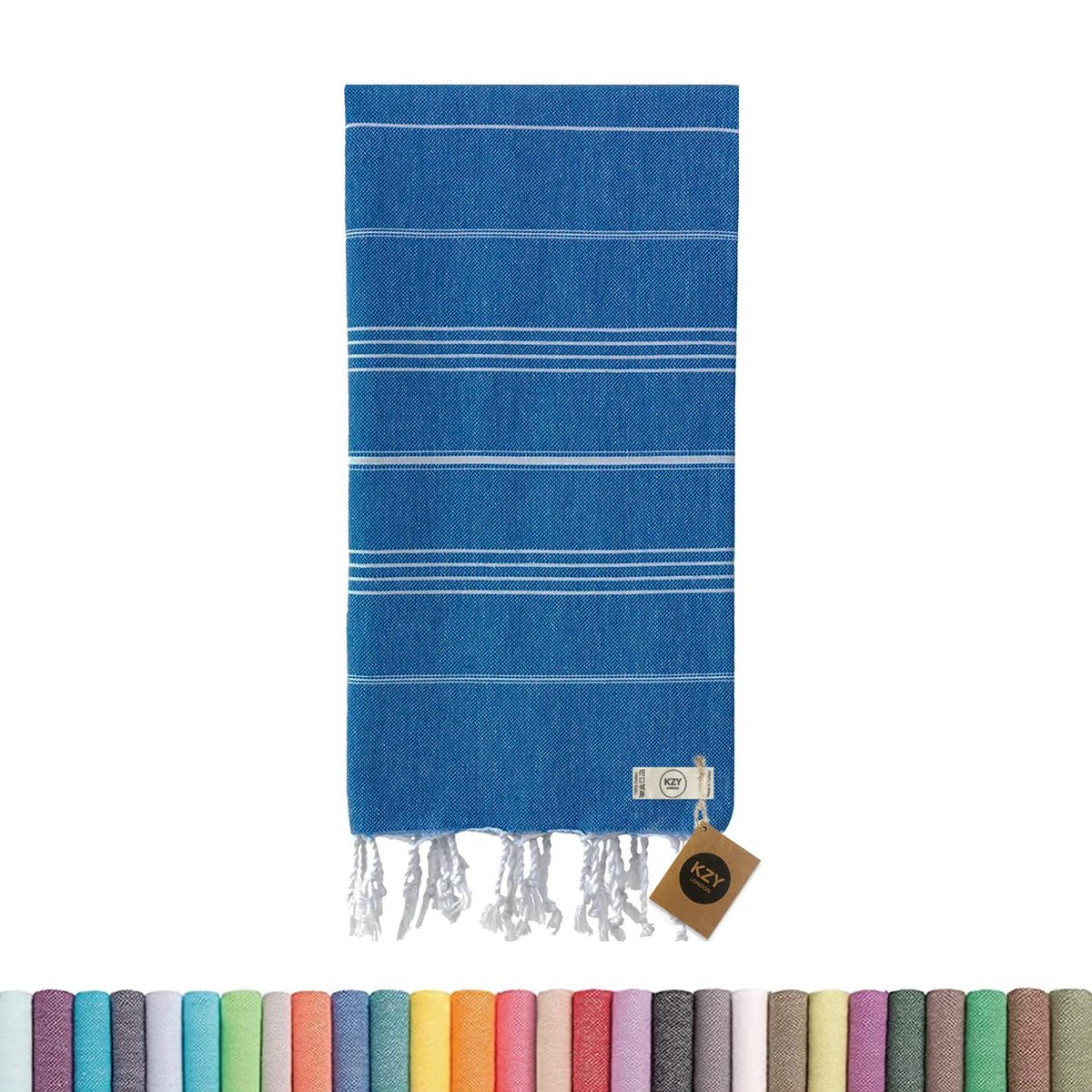 KZY LONDON Beach Towels for Adults - Travel Towel - Large Turkish Beach Towels for Camping, Swimming, Bath, Gym, Picnic - Quick Dry, Super Absorbent,