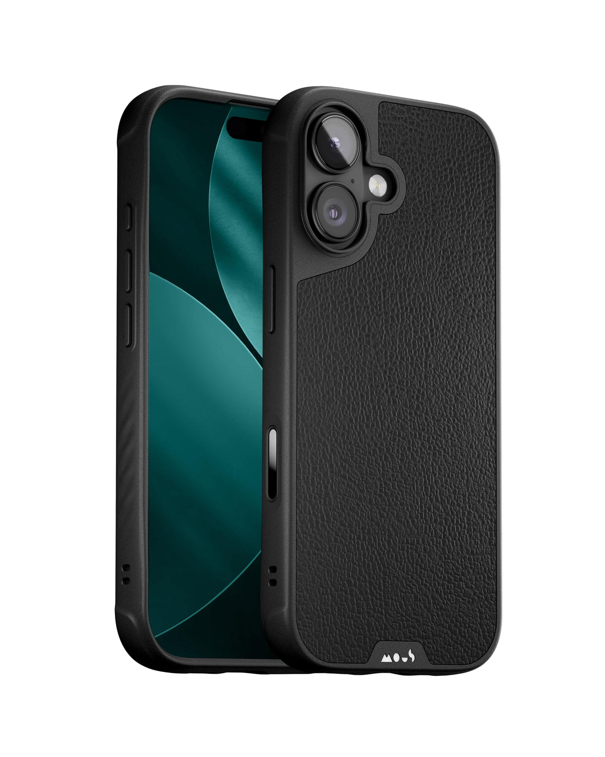 Mous for iPhone 17 6.3-inch Case, Compatible with MagSafe - Limitless - Protective iPhone 17 Black Leather Cover - Shockproof, Full Camera Protection,