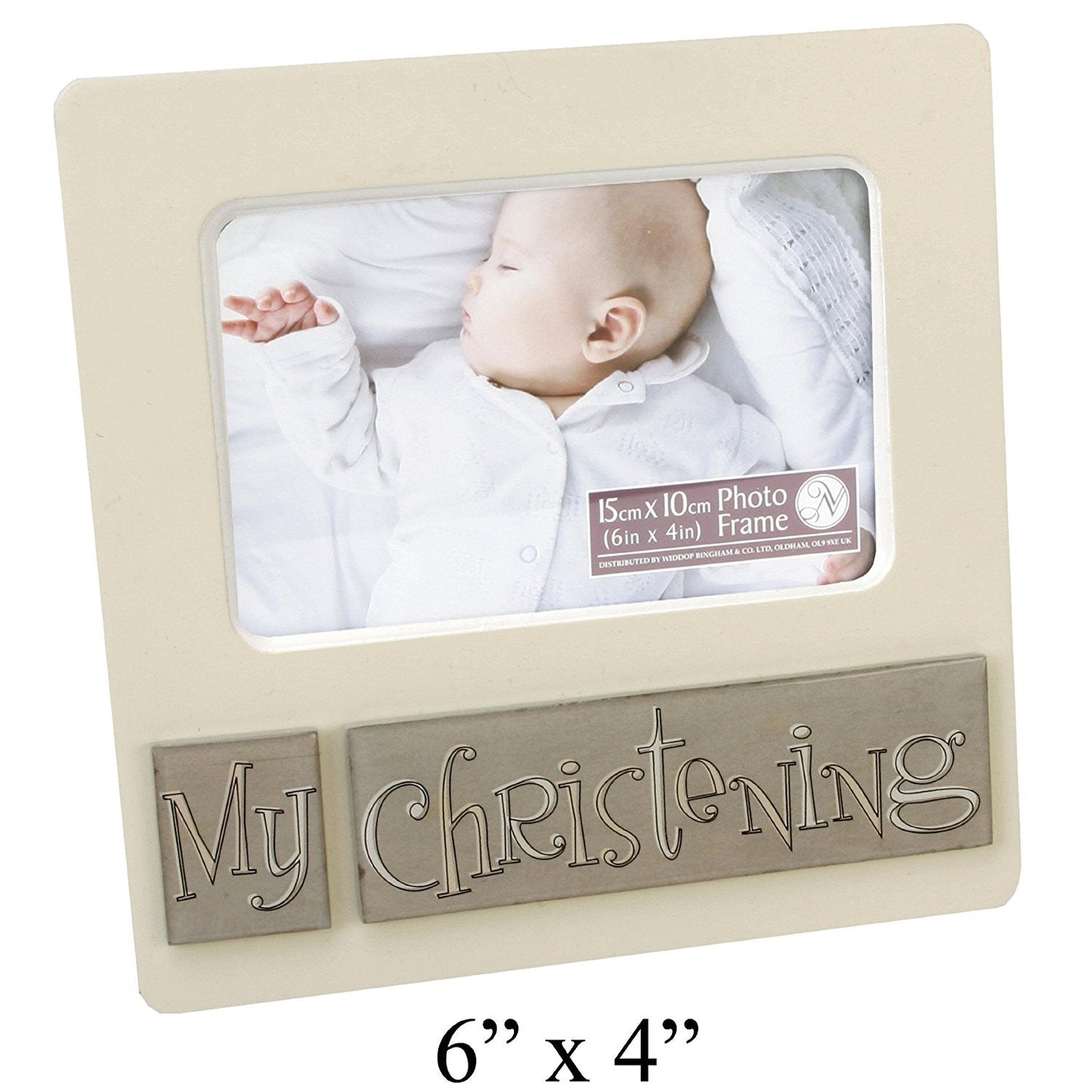 New View Tile Type Photo Frame 6" x 4" - My Christening