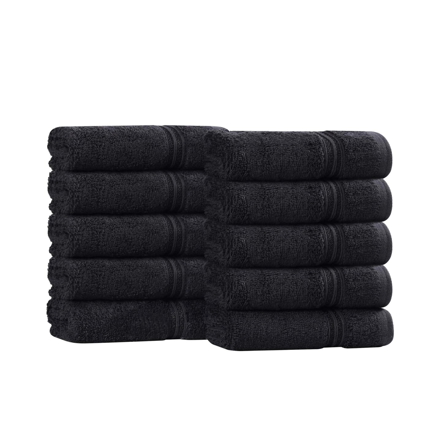 Superior Set, Cotton, Black, Face Towel