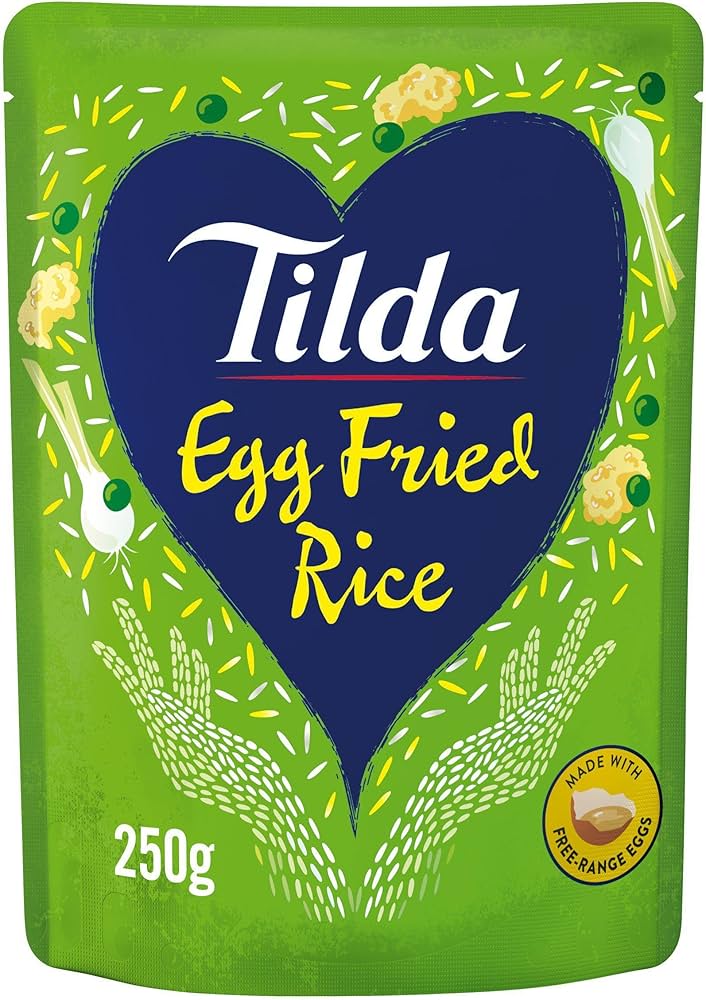 6 x Tilda Microwave Rice Egg Fried - 250G