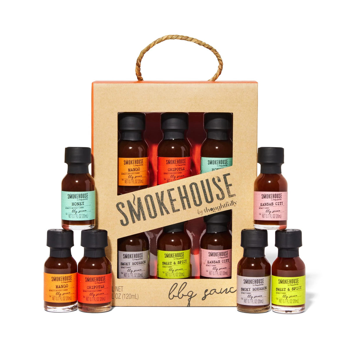 Modern Gourmet Foods, BBQ Sauce Collection, Variety 6 Pack, Flavours Include Root Beer BBQ Sauce, Jalapeno Wing Sauce, Tangy BBQ Sauce, Bourbon BBQ