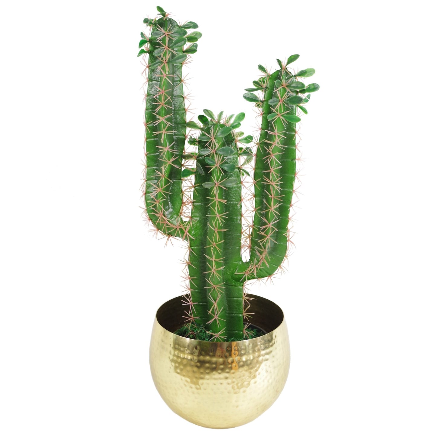 Leaf Large Straight Edge Hammered Metal Planter, Silver, 32cm x 20cm