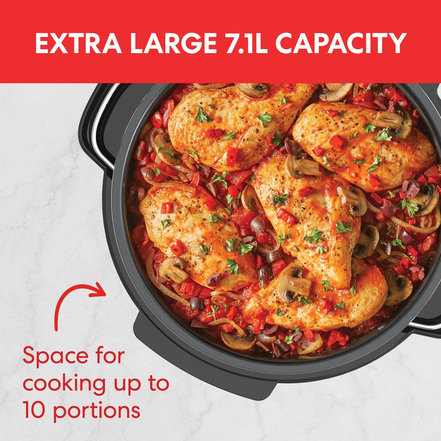 Instant Superior Slow Cooker - Digital Slow Cooker with Steamer, Saut?, Sear, Reheat and Keep Warm Functions, Removable Dishwasher Safe Pot - Up to 10