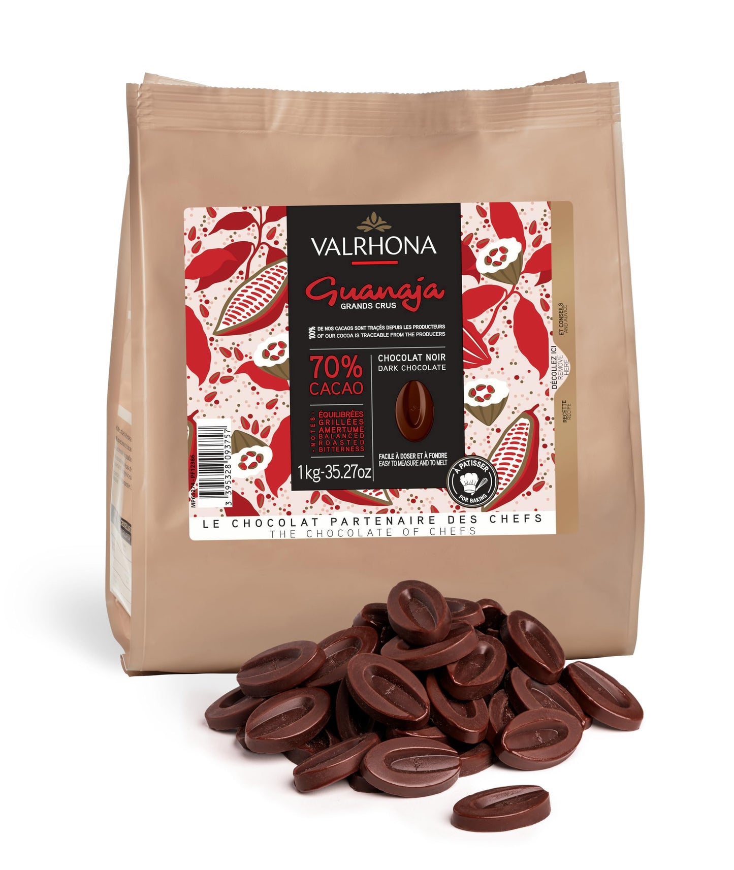 Valrhona Chocolat Noir, Guanaja 70%, 1kg