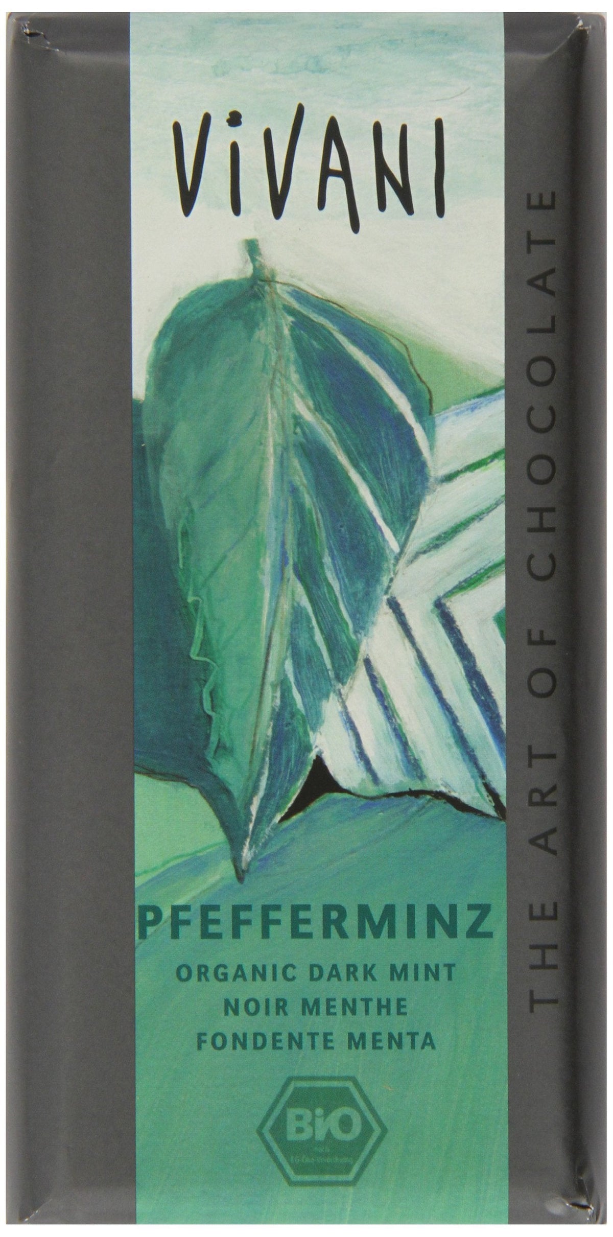 Vivani Organic Peppermint Filled Dark Chocolate 100 g (Pack of 5)