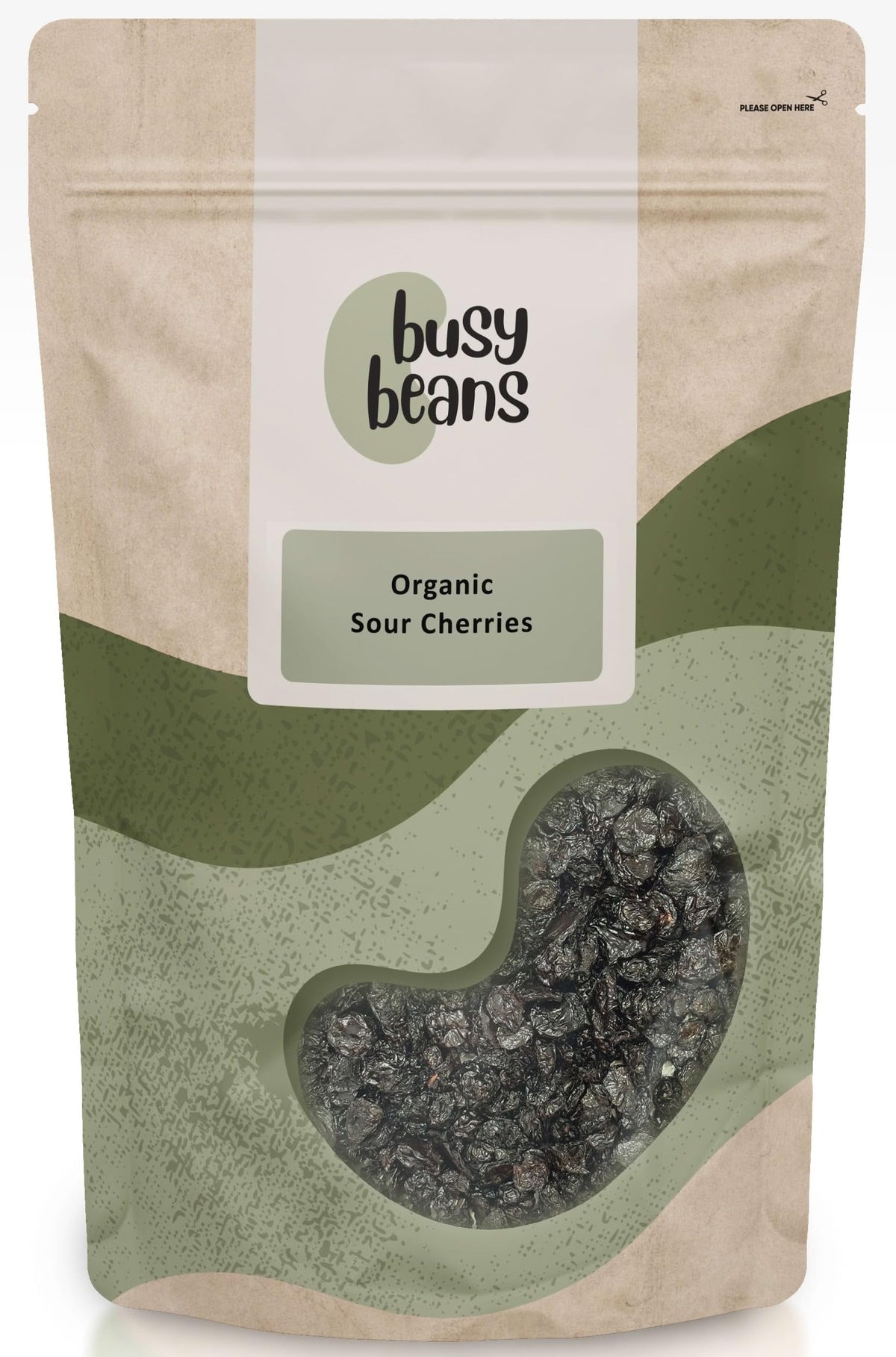 Organic Sun Dried Sour Cherries - Certified Organic - by Busy Beans Organic (1kg)