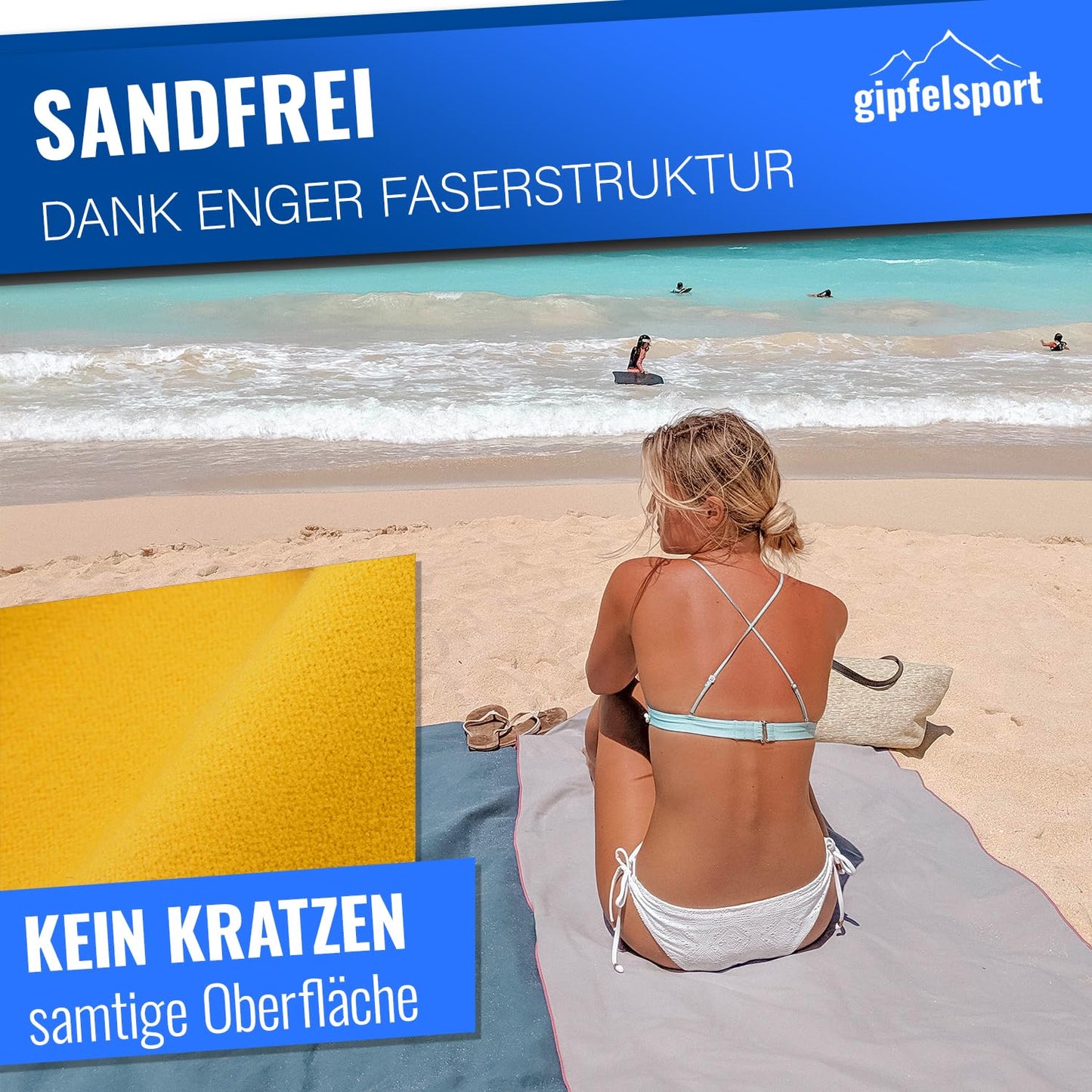 gipfelsport Microfibre Towel Yellow 1x S(80x40cm)