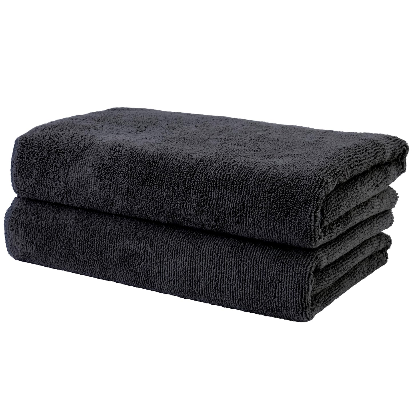 POLYTE Professional Quick Dry Lint Free Microfibre Hair Drying Salon Towel, 50x101 cm, 2 Pack