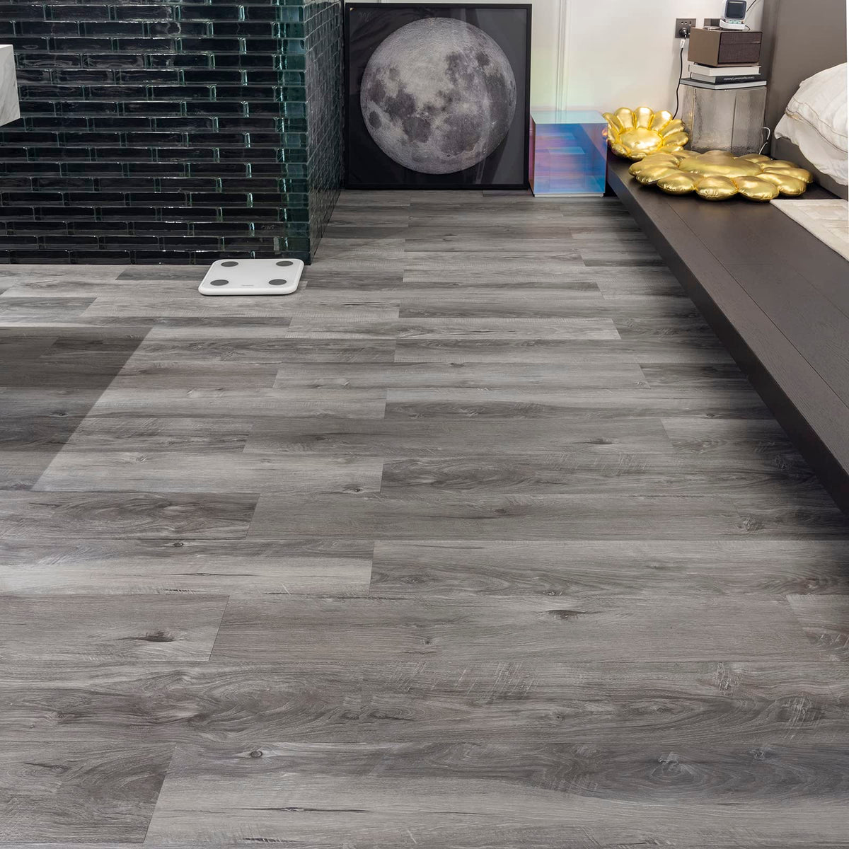 FLOREXP Vinyl Flooring | Self Adhesive Flooring Plank with Wood Effect | Peel and Stick Floor Tiles | Self Adhesive Flooring | 2.0mm 36pcs Waterproof