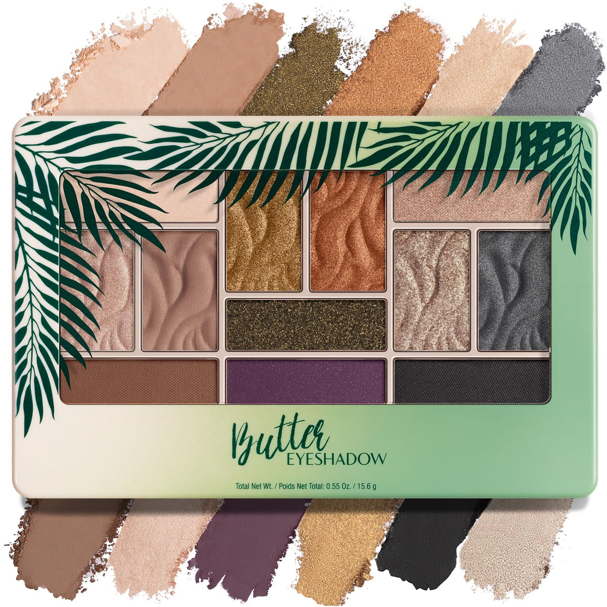 Physician's Formula, Inc. - Butter Eyeshadow Palette - Soft and Ultra-Creamy Shadows in 12 Different Shades - Wet or Dry Application - with Tucuma,