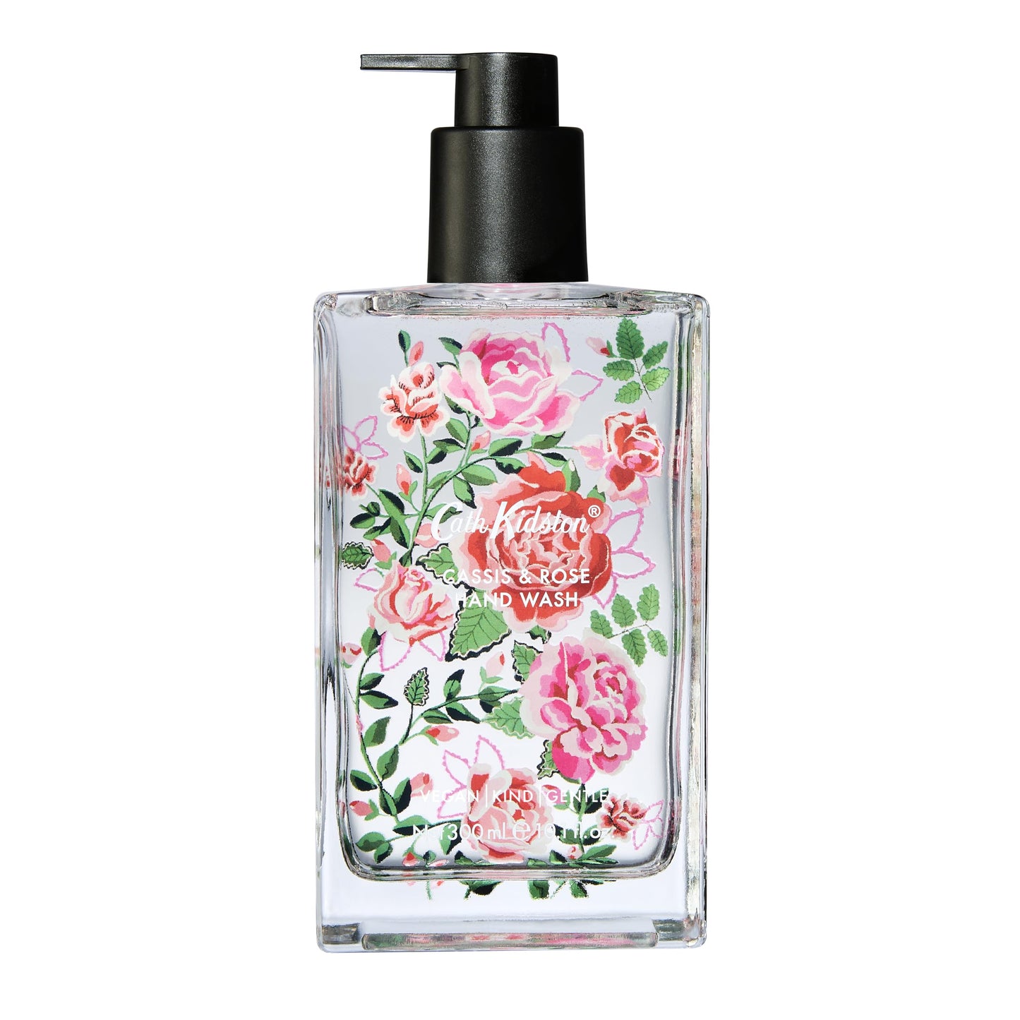 Cath Kidston Handwash 300ml In Glass, Scents of Cassie and Rose, Moisturiser, Kitchen or Bathroom, Vegan and Cruelty Free, Beauty Gift, Christmas