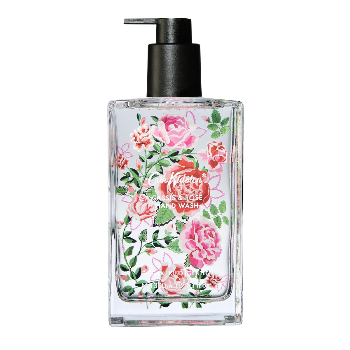 Cath Kidston Handwash 300ml In Glass, Scents of Cassie and Rose, Moisturiser, Kitchen or Bathroom, Vegan and Cruelty Free, Beauty Gift, Christmas