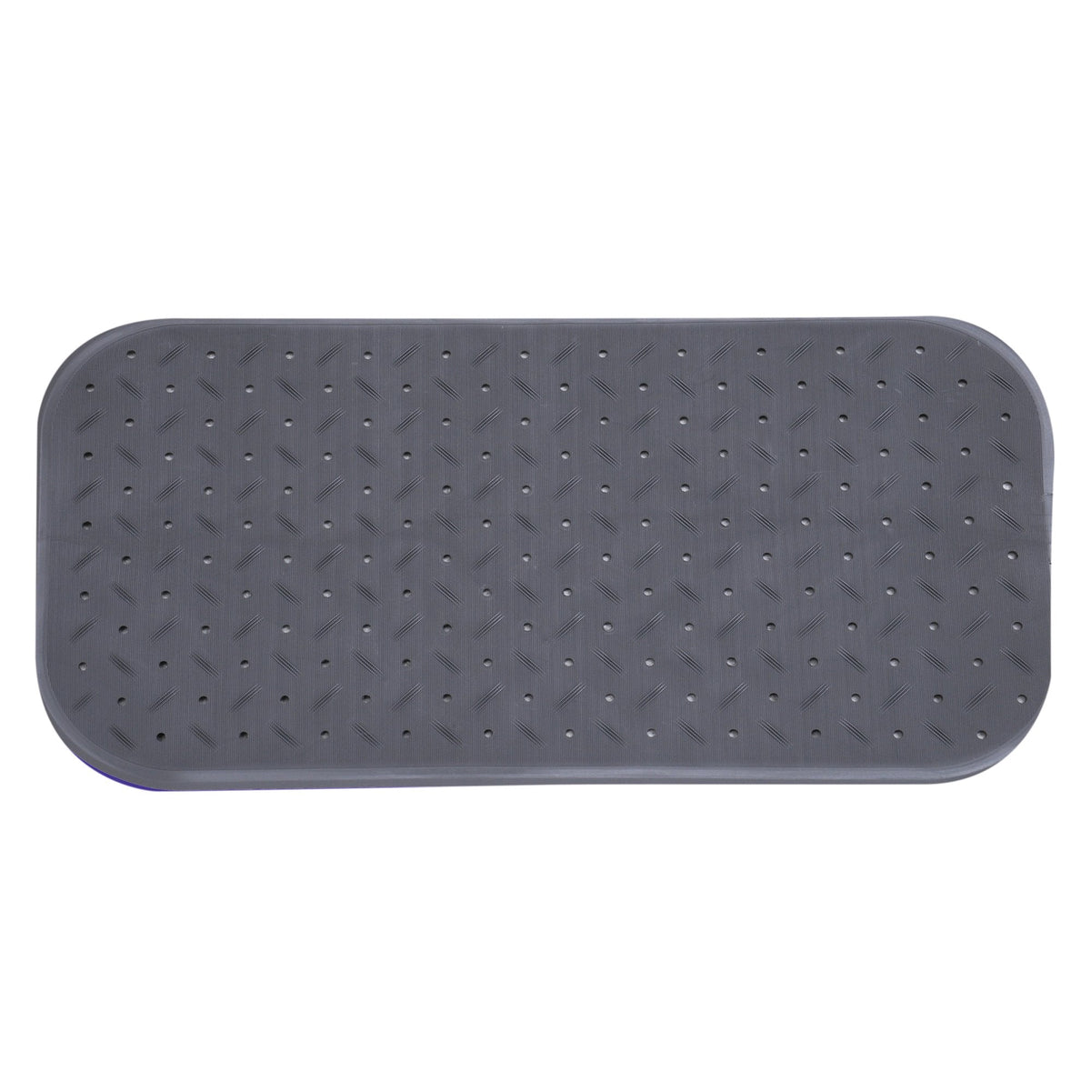 MSV Premium Shower Mat Bath Mat Bath Mat Antibacterial Non-Slip with Suction Cups ? Grey ? Smells of Roses ? Approx. 36 x 97 cm ? Washable at 60 ?C