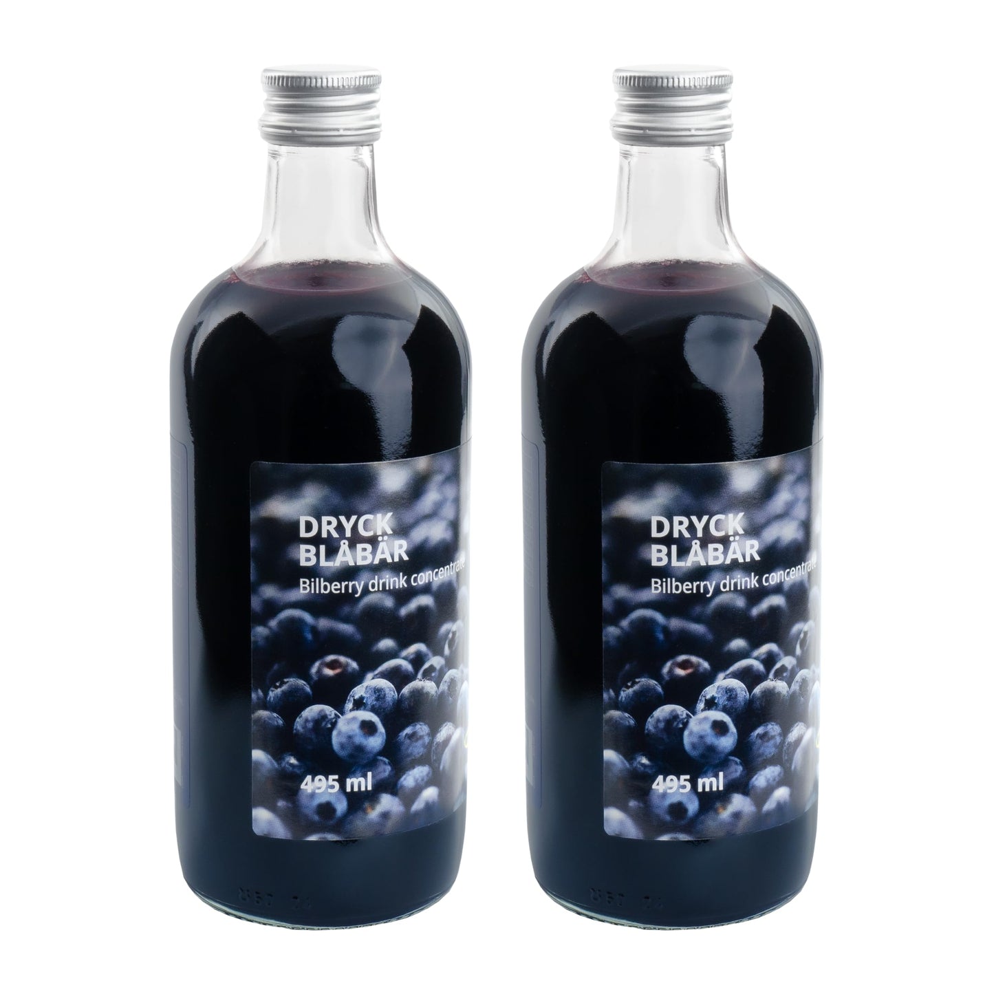 DRYCK BLABAR Bilberry Syrup Cordial Drink Concentrate, Made in Sweden, 495ml