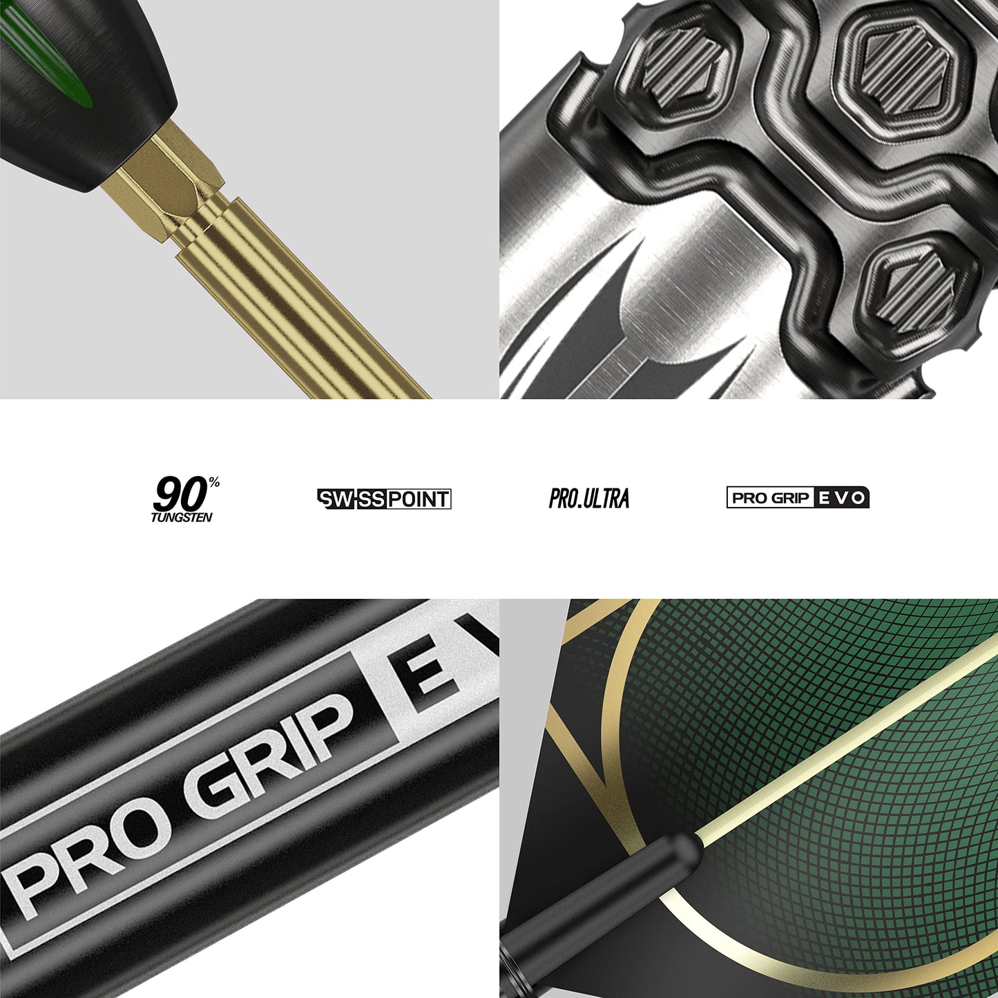 TARGET Darts Cult 02 90% Tungsten Swiss Point Steel Tip Darts Set, 24G | Swiss Point Dart Set, Tungsten Barrel, Professional Darts Set, Swiss Point